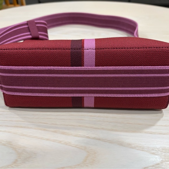 Rothy’s Casual Crossbody in Plum Stripe - Picture 4 of 7
